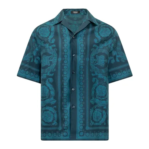 Shirts > Short Sleeve Shirts - - Versace - Modalova