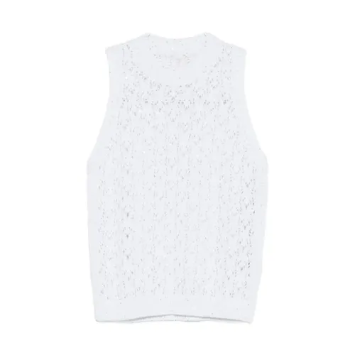 Tops > Sleeveless Tops - - Eleventy - Modalova