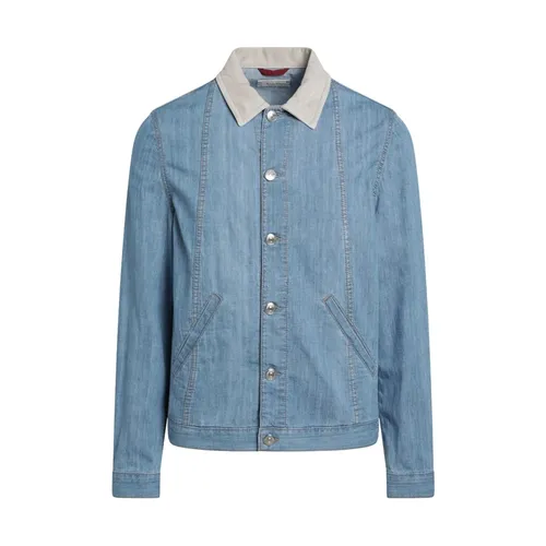 Jackets > Denim Jackets - - Brunello Cucinelli - Modalova