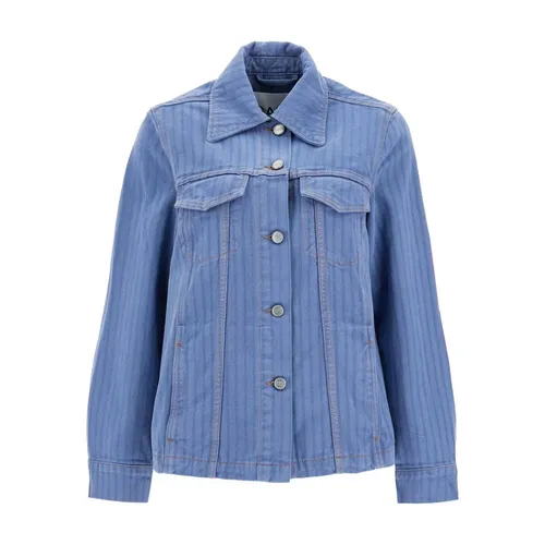 Jackets > Denim Jackets - - Ganni - Modalova