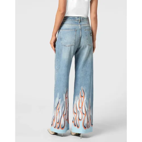 Jeans > Wide Jeans - - Philipp Plein - Modalova