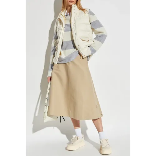 Moncler - Jackets > Vests - Beige - Moncler - Modalova