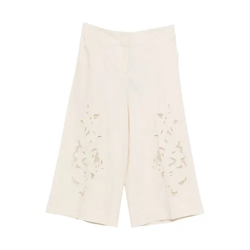 Trousers > Cropped Trousers - - Twinset - Modalova