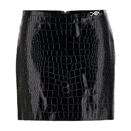 Skirts > Leather Skirts - - Versace - Modalova
