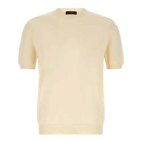 Zanone - Tops > T-Shirts - Beige - Zanone - Modalova