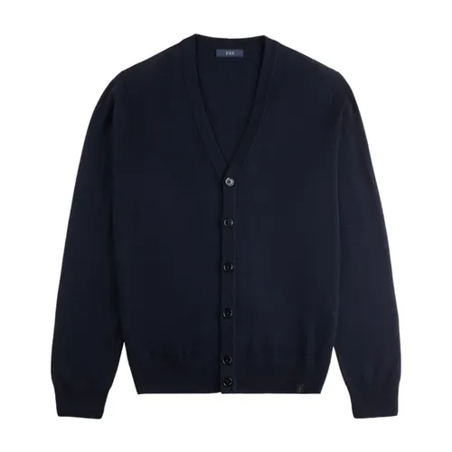 Fay - Knitwear > Cardigans - Blue - Fay - Modalova
