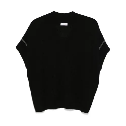 Knitwear > V-neck Knitwear - - Brunello Cucinelli - Modalova