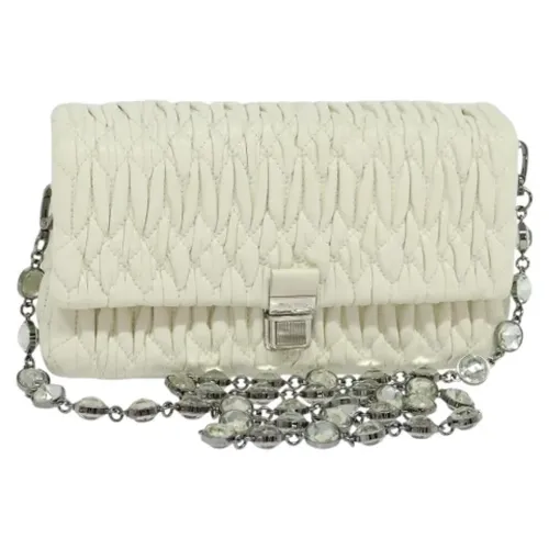 Pre-owned > Pre-owned Bags > Pre-owned Shoulder Bags - - Miu Miu Pre-owned - Modalova