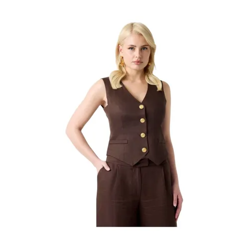 Guess - Jackets > Vests - Brown - Guess - Modalova