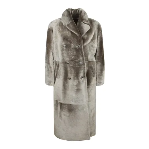 Coats > Double-Breasted Coats - - Yves Salomon - Modalova