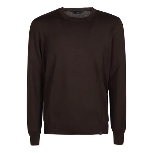 Knitwear > Round-neck Knitwear - - Fay - Modalova