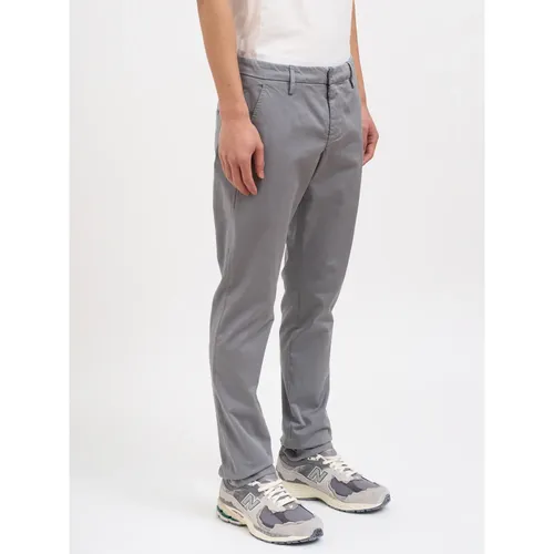 Dondup - Trousers > Chinos - Gray - Dondup - Modalova