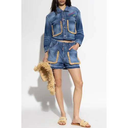 Jackets > Denim Jackets - - Dsquared2 - Modalova