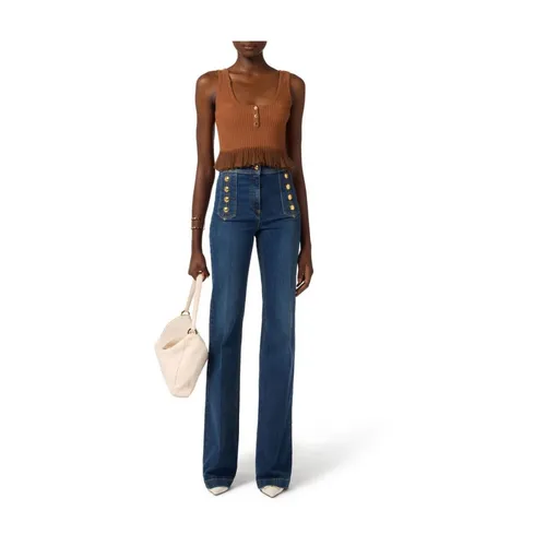 Jeans > Boot-cut Jeans - - Elisabetta Franchi - Modalova