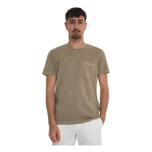 Fay - Tops > T-Shirts - Green - Fay - Modalova