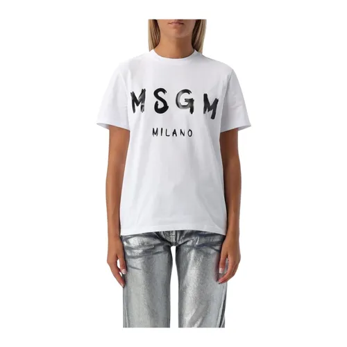 Msgm - Tops > T-Shirts - White - Msgm - Modalova
