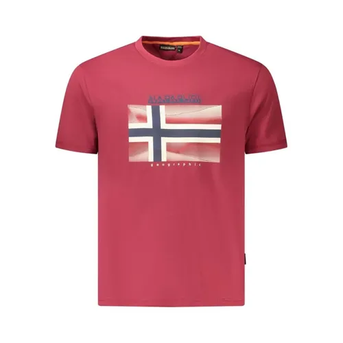 Napapijri - Tops > T-Shirts - Red - Napapijri - Modalova
