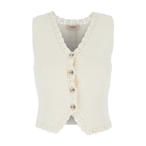 Twinset - Jackets > Vests - White - Twinset - Modalova