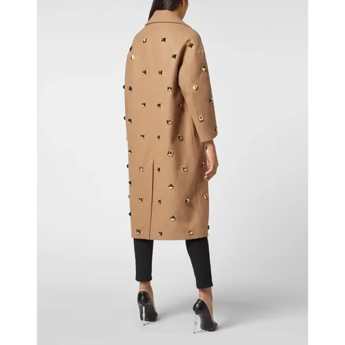 Coats > Single-Breasted Coats - - Philipp Plein - Modalova