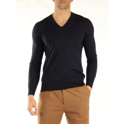 Knitwear > V-neck Knitwear - - Paolo Pecora - Modalova