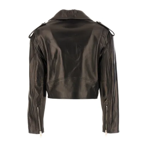 Jackets > Leather Jackets - - Palm Angels - Modalova