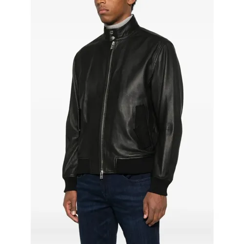 Jackets > Leather Jackets - - Hugo - Modalova