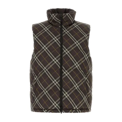 Burberry - Jackets > Vests - Gray - Burberry - Modalova