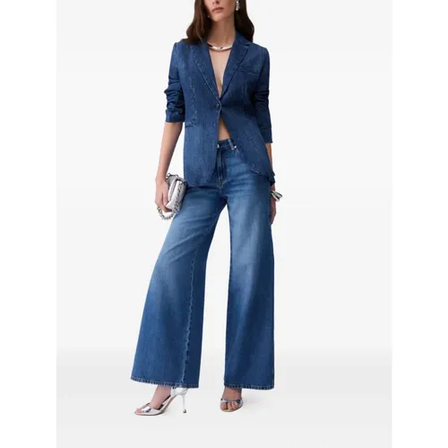 Liu Jo - Jackets > Blazers - Blue - Liu Jo - Modalova