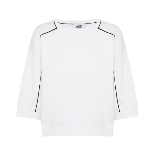 Knitwear > Round-neck Knitwear - - Alpha Studio - Modalova