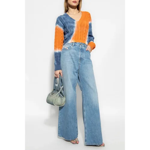 Knitwear > V-neck Knitwear - - Diesel - Modalova