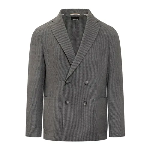 Hugo - Jackets > Blazers - Gray - Hugo - Modalova