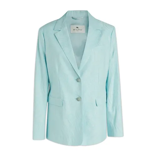 Etro - Jackets > Blazers - Blue - Etro - Modalova