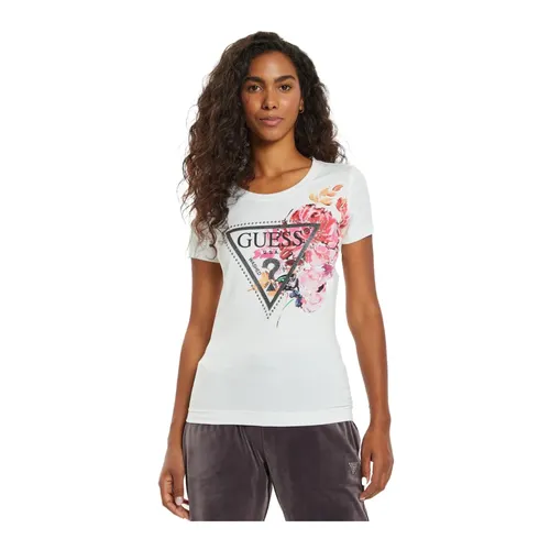 Guess - Tops > T-Shirts - White - Guess - Modalova