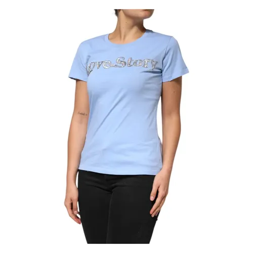 Pinko - Tops > T-Shirts - Blue - Pinko - Modalova