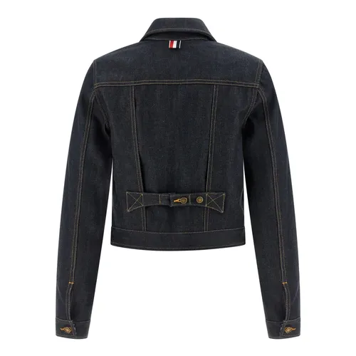 Jackets > Denim Jackets - - Thom Browne - Modalova