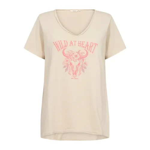 Cream - Tops > T-Shirts - Beige - Cream - Modalova
