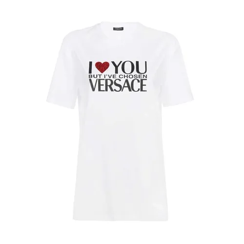 Versace - Tops > T-Shirts - White - Versace - Modalova
