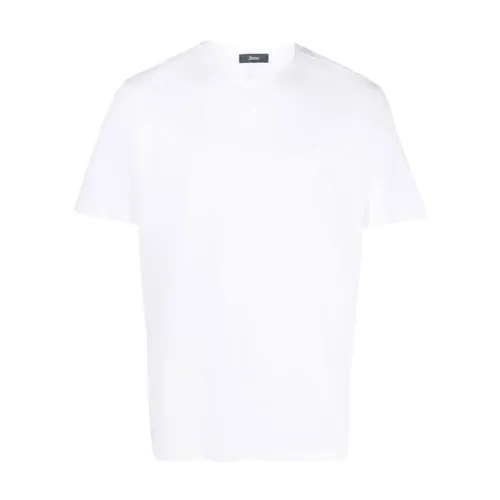 Herno - Tops > T-Shirts - White - Herno - Modalova