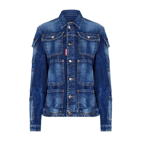 Jackets > Denim Jackets - - Dsquared2 - Modalova