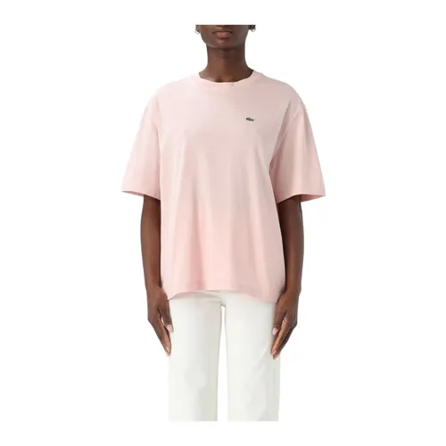 Lacoste - Tops > T-Shirts - Pink - Lacoste - Modalova