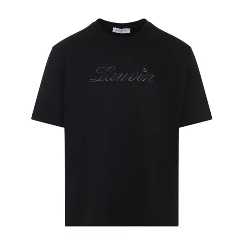 Lanvin - Tops > T-Shirts - Black - Lanvin - Modalova