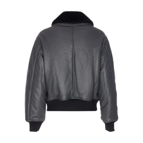Jackets > Leather Jackets - - Ami Paris - Modalova