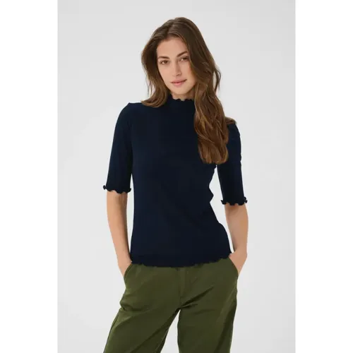 Cream - Tops > T-Shirts - Black - Cream - Modalova