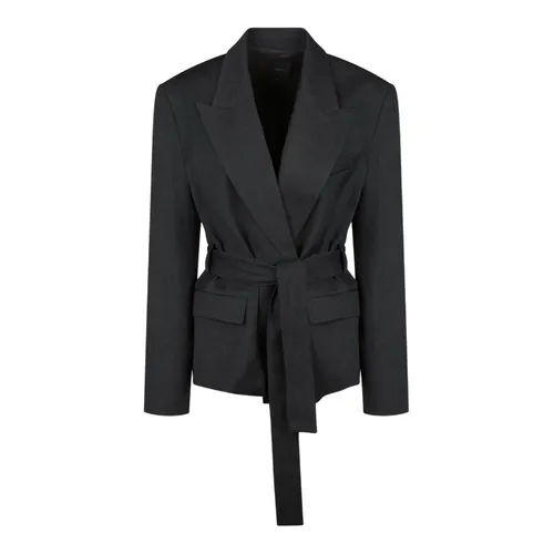 Pinko - Jackets > Blazers - Gray - Pinko - Modalova