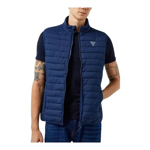 Guess - Jackets > Vests - Blue - Guess - Modalova