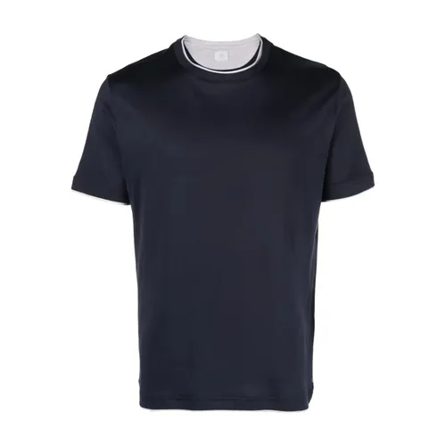 Eleventy - Tops > T-Shirts - Blue - Eleventy - Modalova