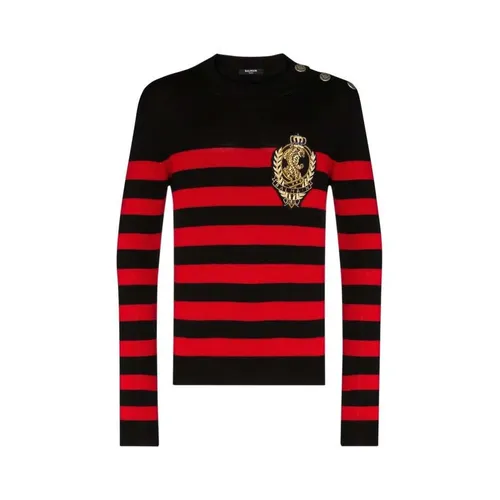 Knitwear > Round-neck Knitwear - - Balmain - Modalova