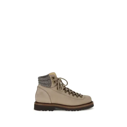 Shoes > Boots > Lace-up Boots - - Brunello Cucinelli - Modalova