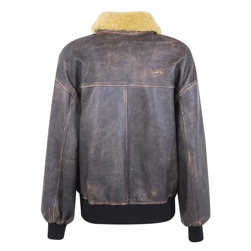 Jackets > Leather Jackets - - Khaite - Modalova