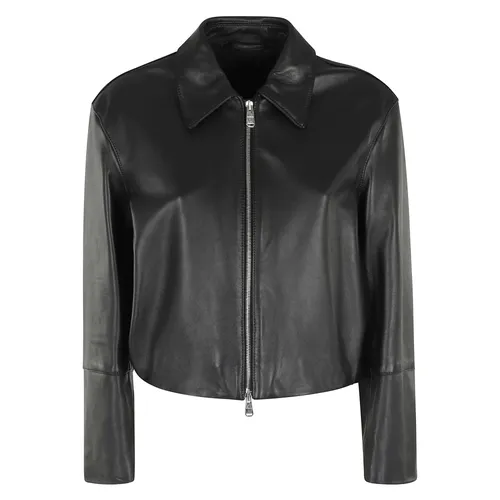 Jackets > Leather Jackets - - Dondup - Modalova